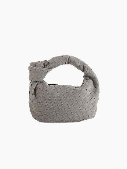 Borsa Mini Donna in Pelle Scamosciata Intrecciata