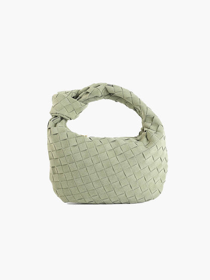 Borsa Mini Donna in Pelle Scamosciata Intrecciata