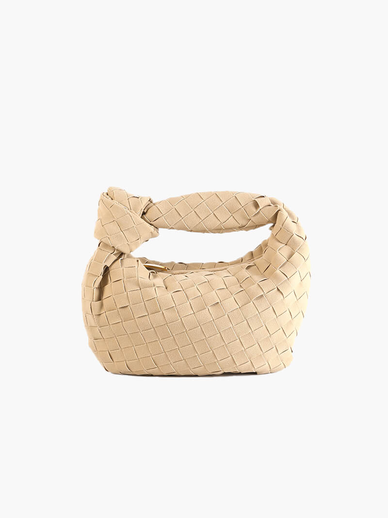 Borsa Mini Donna in Pelle Scamosciata Intrecciata