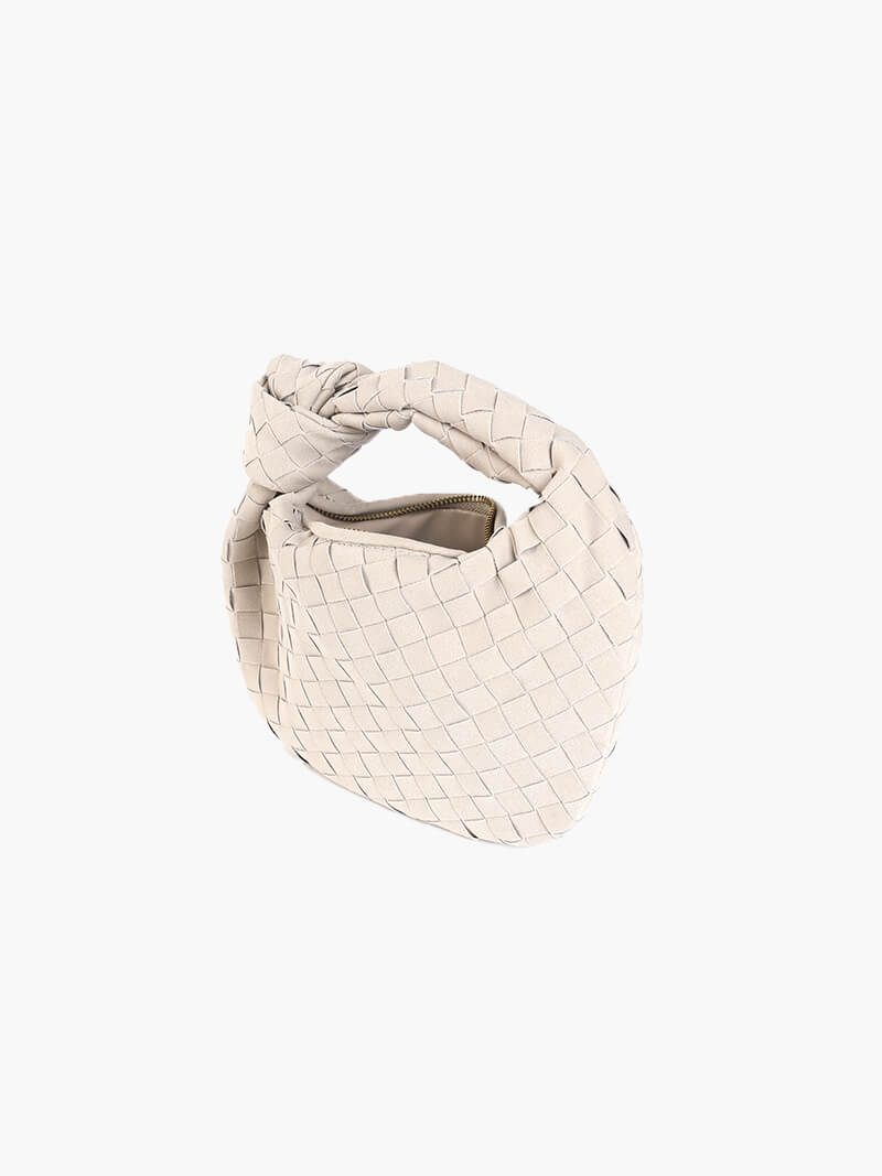Borsa Mini Donna in Pelle Scamosciata Intrecciata