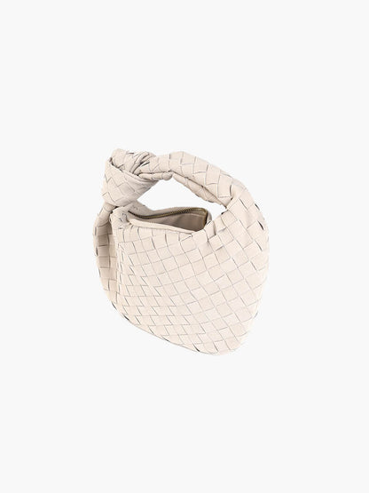Borsa Mini Donna in Pelle Scamosciata Intrecciata