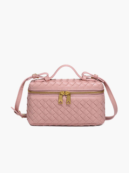 Borsa Tracolla Donna in Ecopelle Intrecciata Compatta