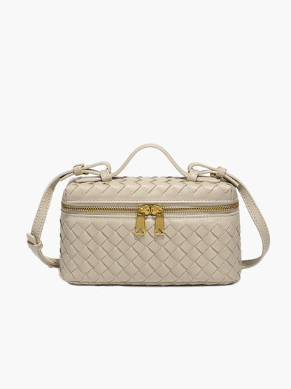 Borsa Tracolla Donna in Ecopelle Intrecciata Compatta