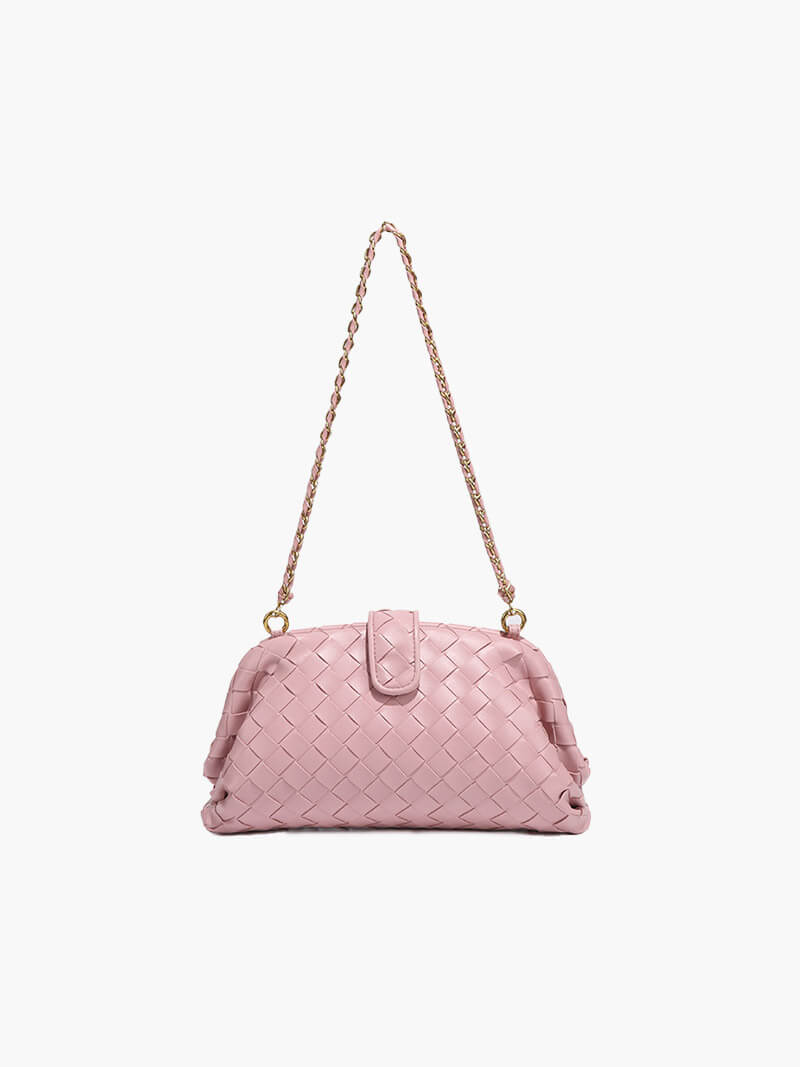 Borsa Donna Intrecciata con Tracolla a Catena
