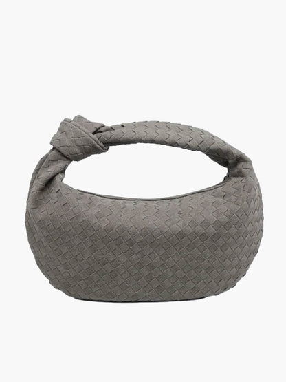 Borsa Hobo Donna Intrecciata con Dettaglio Nodo Elegante