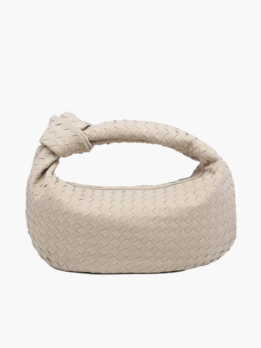 Borsa Hobo Donna Intrecciata con Dettaglio Nodo Elegante - Brentozzi