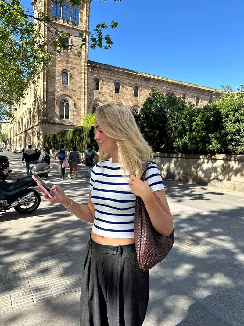 Borsa Hobo Donna Intrecciata Grande