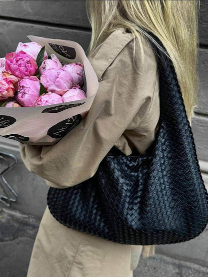 Borsa Hobo Donna Intrecciata Grande