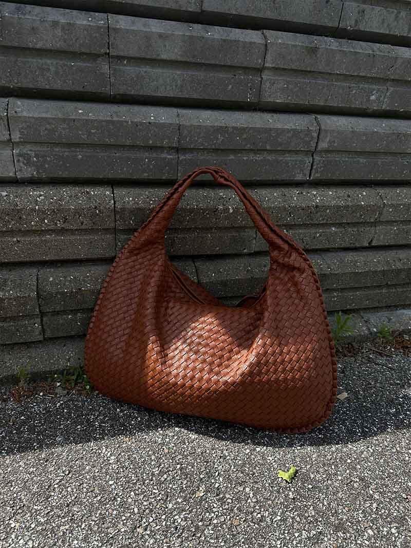 Borsa Hobo Donna Intrecciata Grande