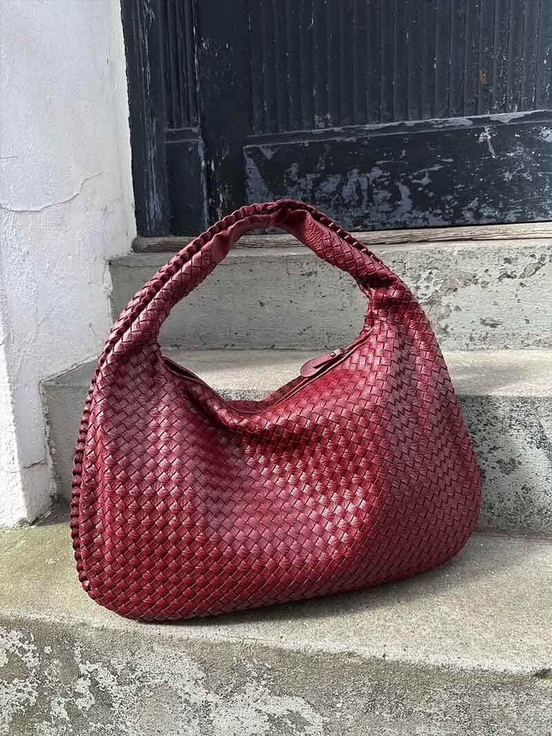 Borsa Hobo Donna Intrecciata Grande