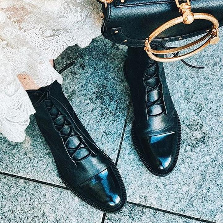 Sophia | Stivaletti in pelle con lacci da donna 7