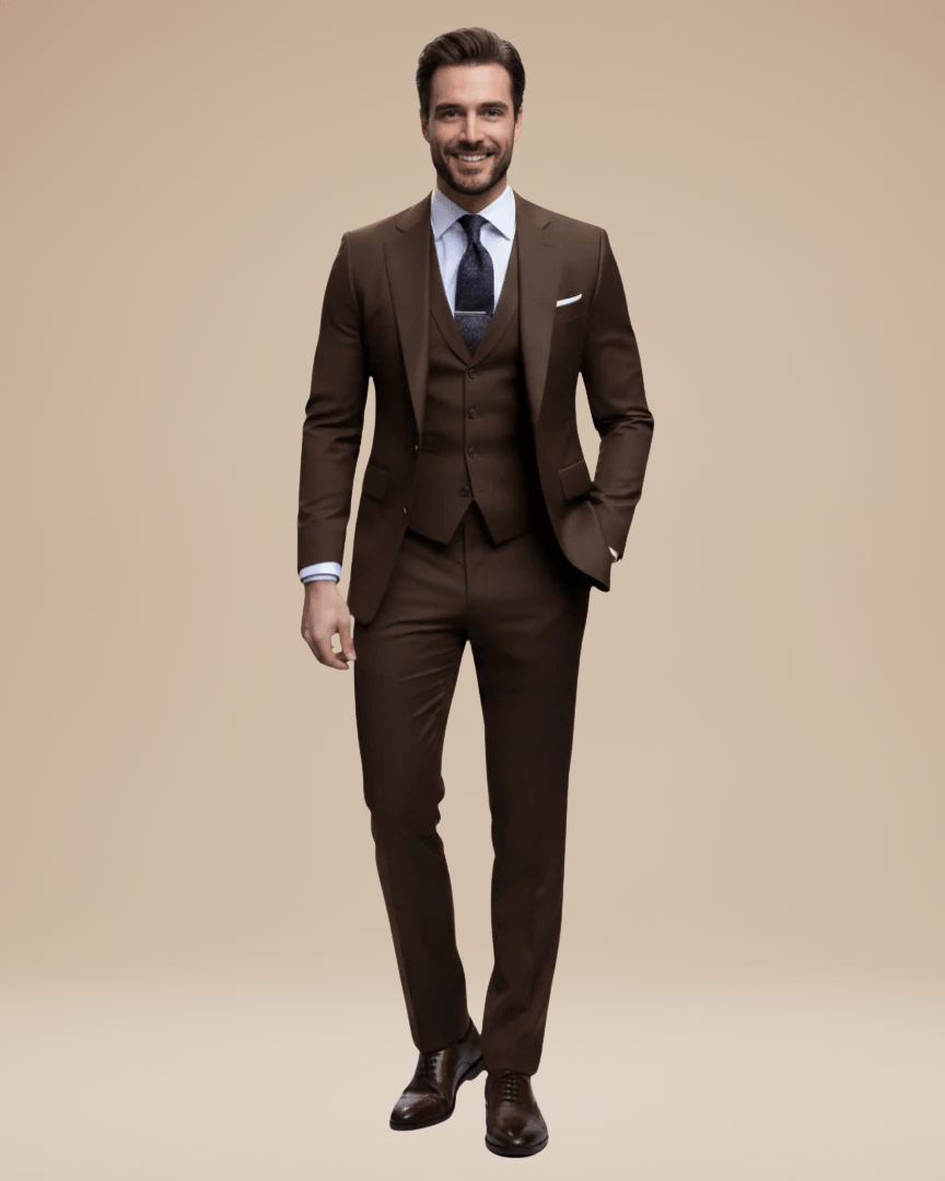 Sorev | Abito Tre Pezzi Uomo Slim Fit Revers a Punta 3