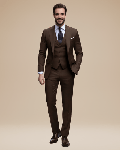 Sorev | Abito Tre Pezzi Uomo Slim Fit Revers a Punta 3