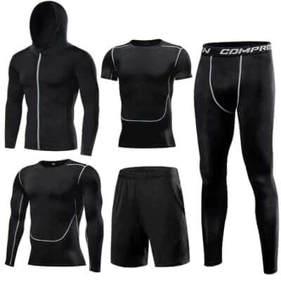 Tuta Fitness Uomo Tessuto Tecnico Elastico Traspirante - Brentozzi