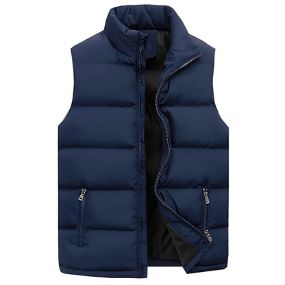 Gilet Uomo Imbottito con Chiusura Zip