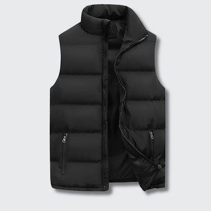 Gilet Uomo Imbottito con Chiusura Zip