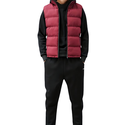 Gilet Uomo Imbottito con Chiusura Zip