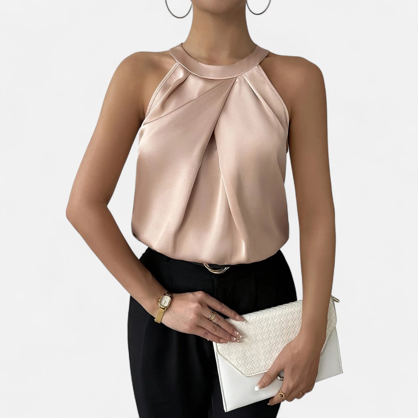 Donna Halter Scollo Allacciato Schiena Scoperta - Brentozzi