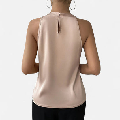 Donna Halter Scollo Allacciato Schiena Scoperta