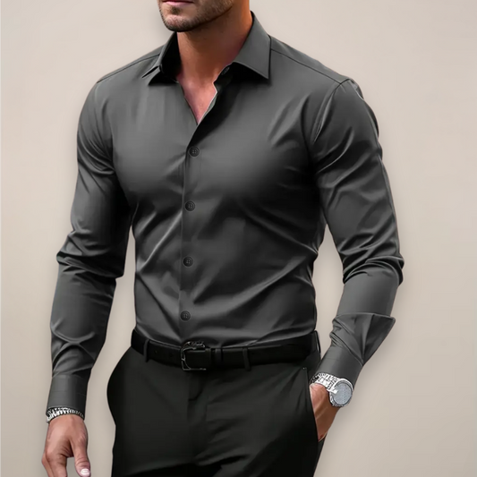 Camicia Uomo Manica Lunga Vestibilità Slim - Brentozzi