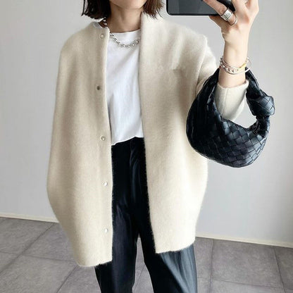 Cardigan Aperto Donna con Tasche