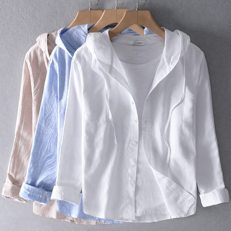 Camicia Donna con Colletto e Manica Lunga con Apertura Frontale - Brentozzi