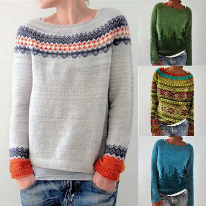 Maglione Donna Cashmere Morbido Manica Lunga Autunno Inverno