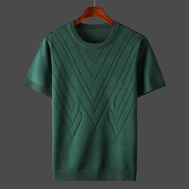 T-shirt Uomo Cashmere Girocollo Vestibilità Comoda - Brentozzi