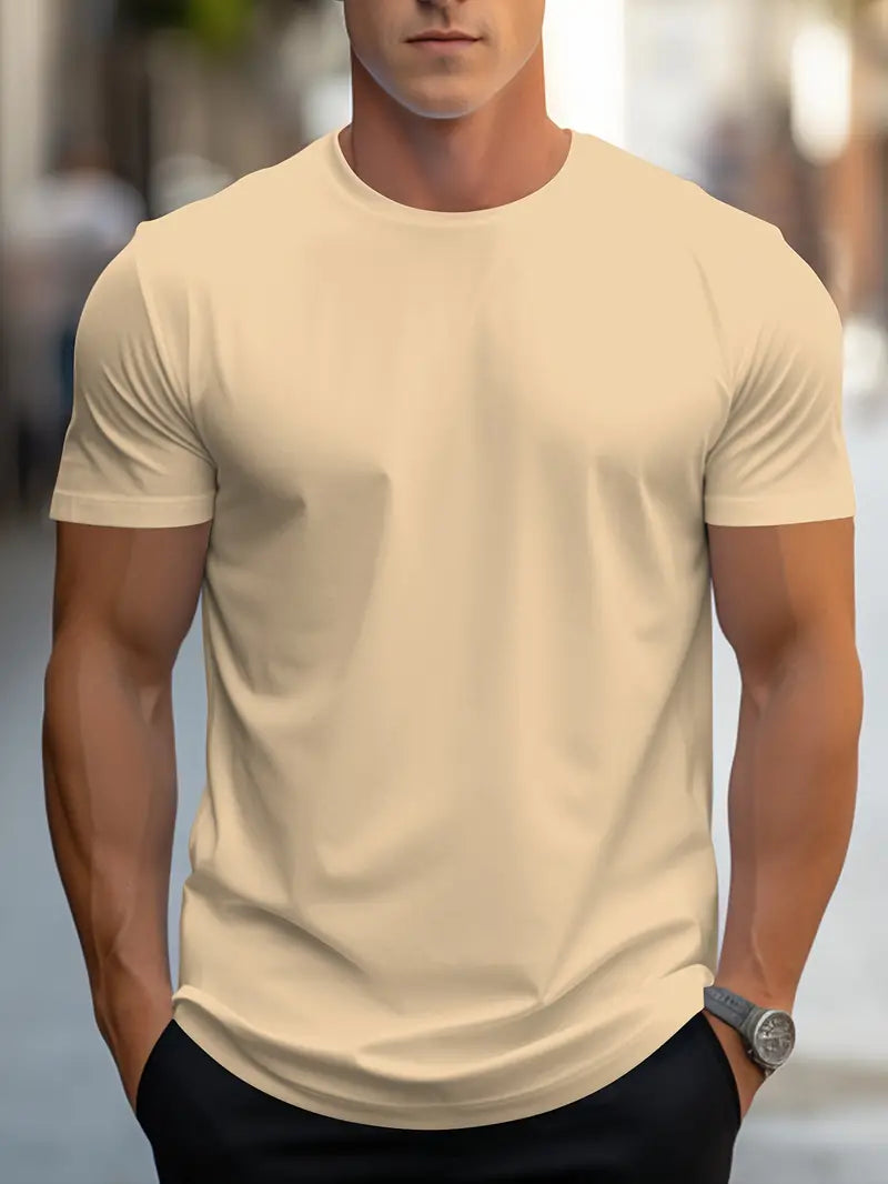 T-shirt Uomo Cotone Girocollo Manica Corta