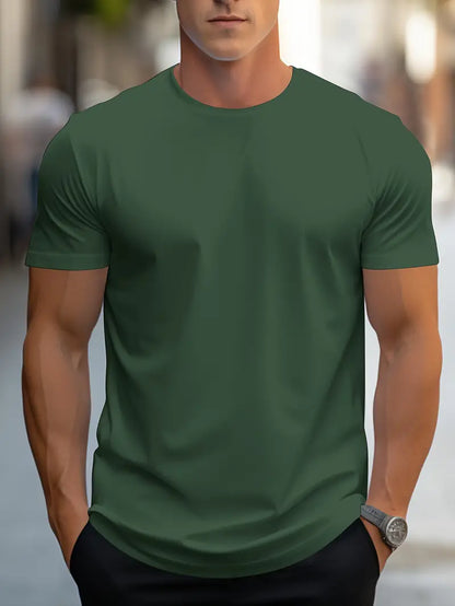 T-shirt Uomo Cotone Girocollo Manica Corta