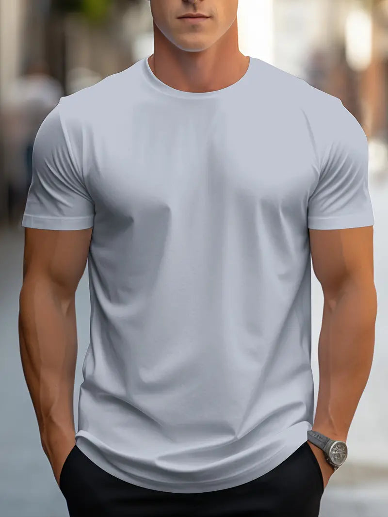 T-shirt Uomo Cotone Girocollo Manica Corta