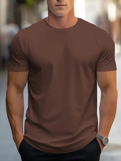 T-shirt Uomo Cotone Girocollo Manica Corta