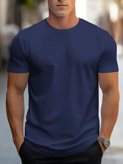 T-shirt Uomo Cotone Girocollo Manica Corta