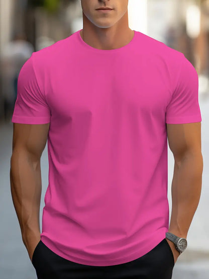 T-shirt Uomo Cotone Girocollo Manica Corta