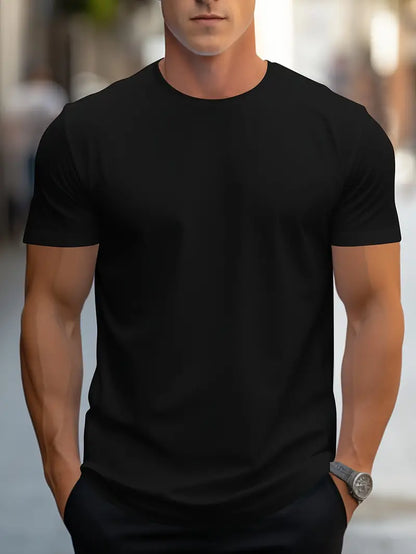T-shirt Uomo Cotone Girocollo Manica Corta