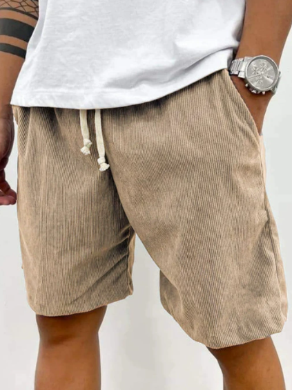 Pantaloncini Uomo Cotone con Coulisse Vestibilità Comoda