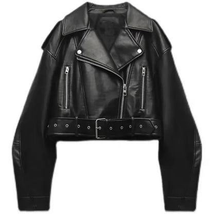 Giacca Biker Donna Invernale Corta