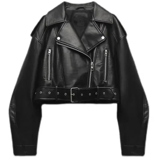 Giacca Biker Donna Stile Moderno Slim Fit