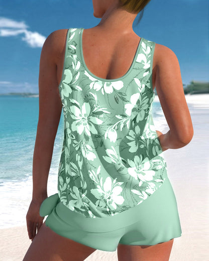 Talia | Tankini Donna Floreale con Pantaloncini da Bagno 7