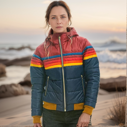 Giacca Imbottita Donna Vintage Calda Stile Retrò - Brentozzi