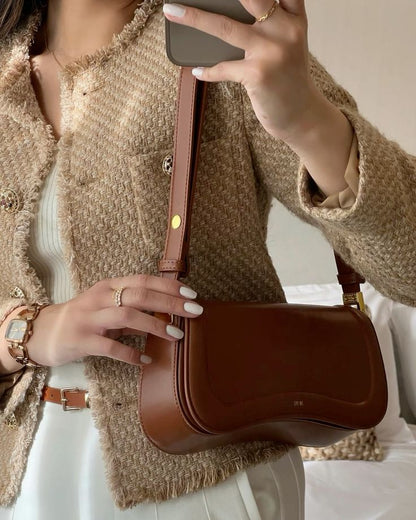 Borsa a Spalla Donna in Ecopelle Minimalista Elegante Quotidiana