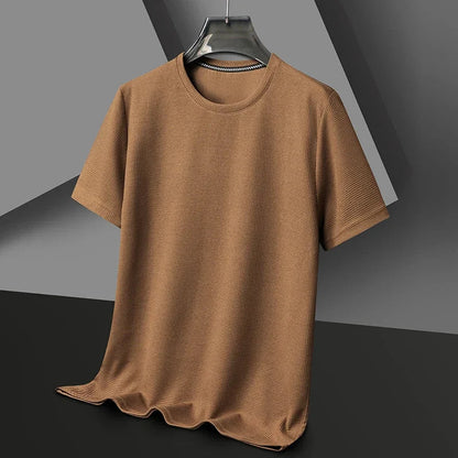T-Shirt Uomo in Cotone Waffle Girocollo Estiva - Vesarelli