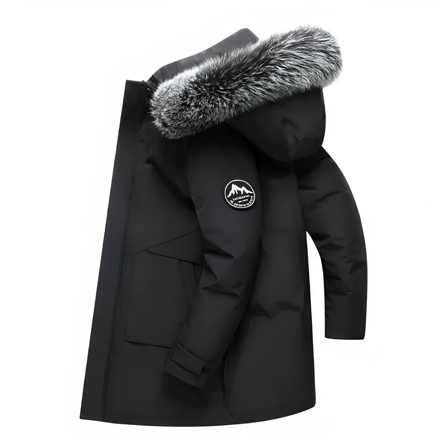 Giacca Invernale Uomo con Cappuccio e Finta Pelliccia - Brentozzi
