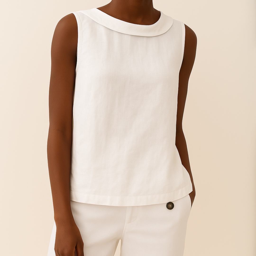Top Estivo Senza Maniche da Donna con Collo Alto - Elegante e Versatile 5