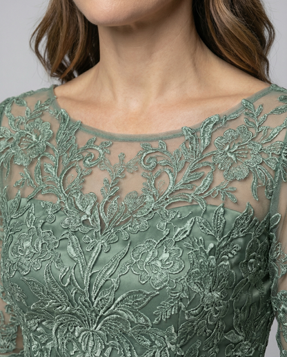 Abito Midi Donna Elegante Svasato