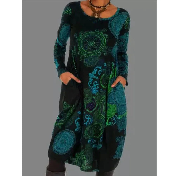 Abito Midi Donna Elegante Invernale