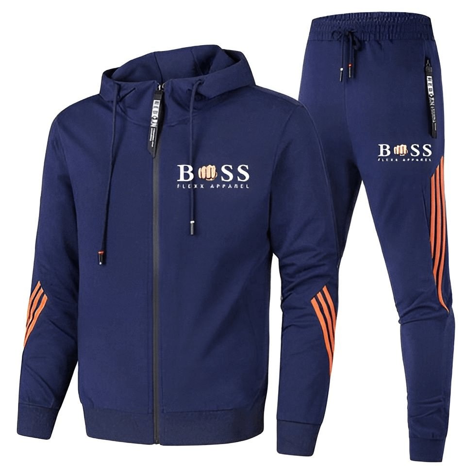 Tuta Jogging Uomo Tessuto Tecnico Stile Sportivo