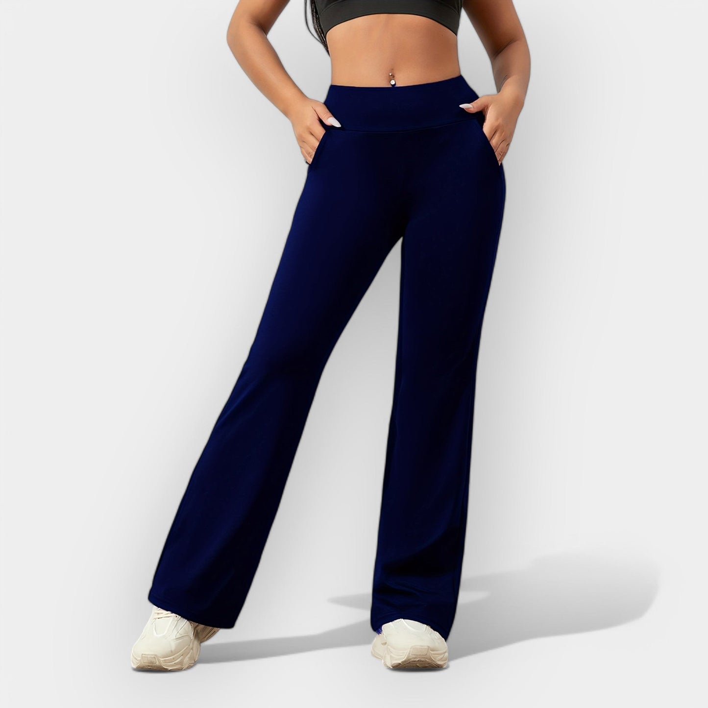 Pantaloni Jogging Donna in Tessuto Stretch Slim Fit