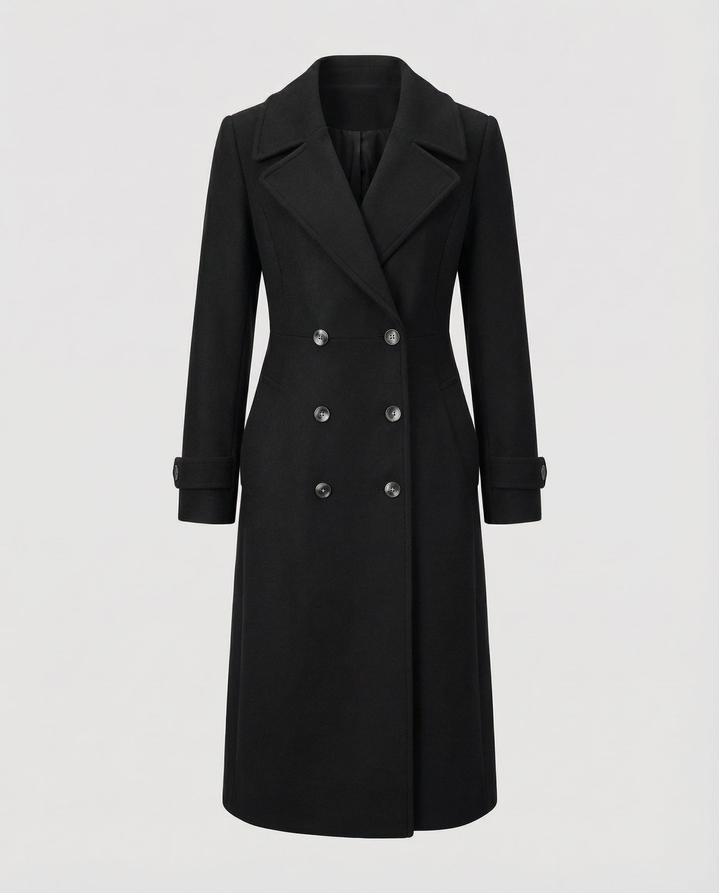 Cappotto Donna Lana Doppio Petto Elegante