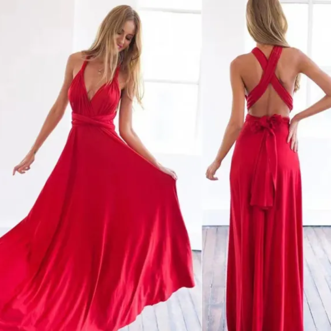 Abito Cerimonia Donna Smanicato Scollo a V
